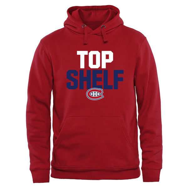Men's Montreal Canadiens Top Shelf Pullover Hoodie - Red,We sell and wholesale Men's Montreal Canadiens Top Shelf Pullover Hoodie - Red on line form chian!